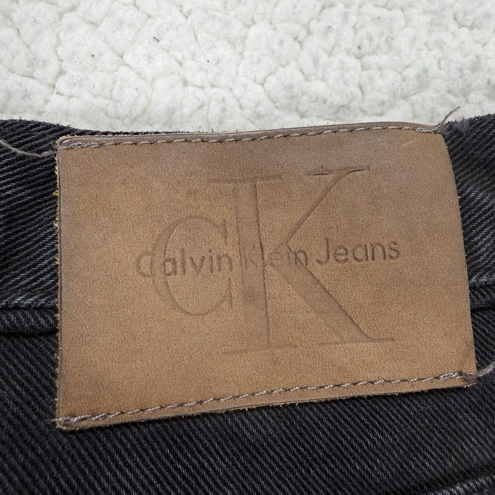 Calvin Klein Jeans Straight Women's 26x32 Black Y2K Streetwear Normcore Casual - Picture 4 of 11